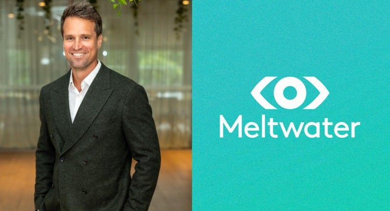 Meltwater logo and Ross Candido - VP ANZ at Meltwater