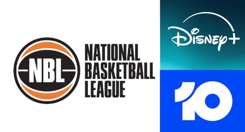 NBL, 10, and Disney+ logos