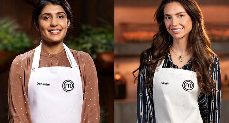 MasterChef Australia contestants Depinder Chhibber and Sarah Todd