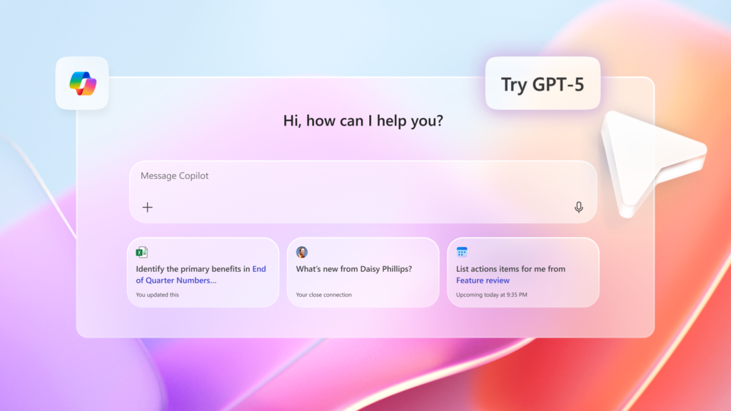 Microsoft 365 Co-pilot with GPT-5 integration