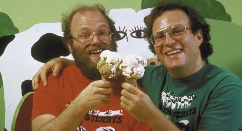 Ben & Jerry's co-founders Ben Cohen and Jerry Greenfield