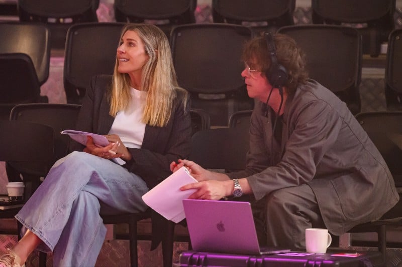 Erin Zillman planning at venue