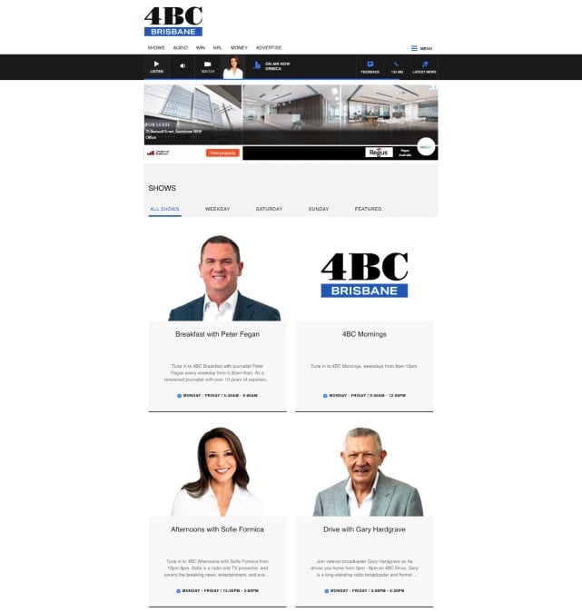 4BC website screenshot