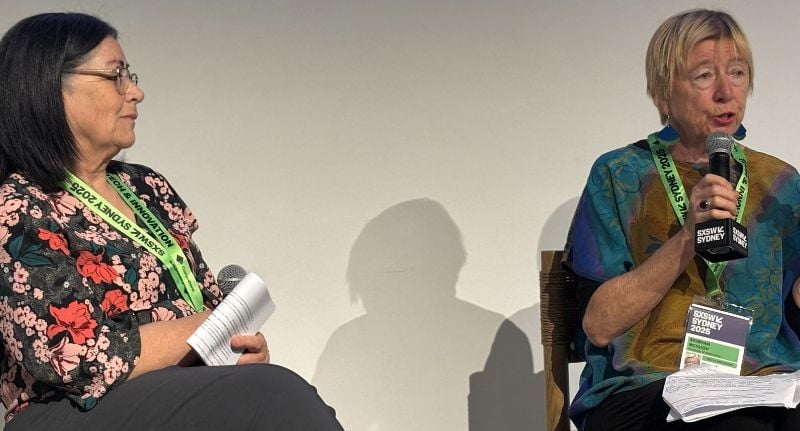 L-R: Professor Monica Attard and Siobhan McHugh.