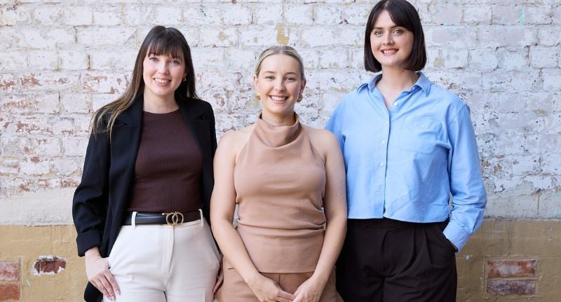 The TwentyTwo Digital team Ashton Tuckerman, Sarah Pelecanos, Mikayla Nicol