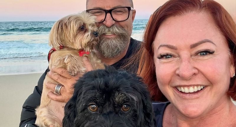 Shelly Horton and husband Darren Robinson.