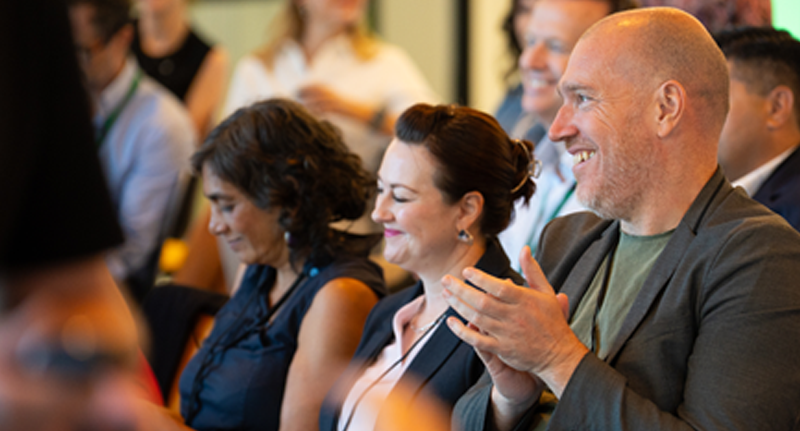 L-R Sonal Patel, Founder of Shilu's Vegetarian; Jodie Trembath, Director of Skills, Employment, and Small Business at ACCI; Dom Price, Work Futurist, Speaker