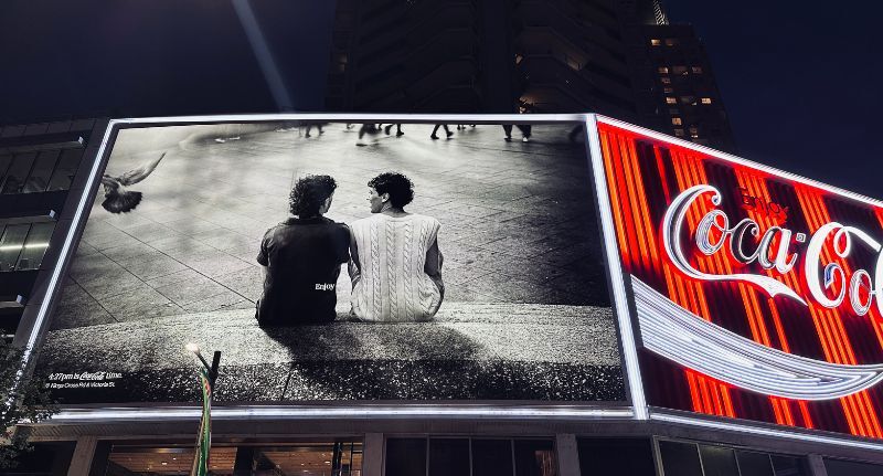 Coca-Cola gives the Kings Cross sign a fresh look and a new story to tell