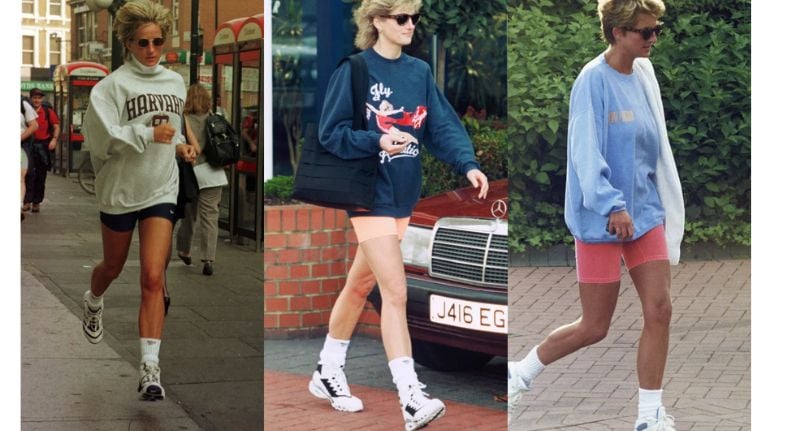Princess Diana in her iconic Reeboks. Source: Supplied