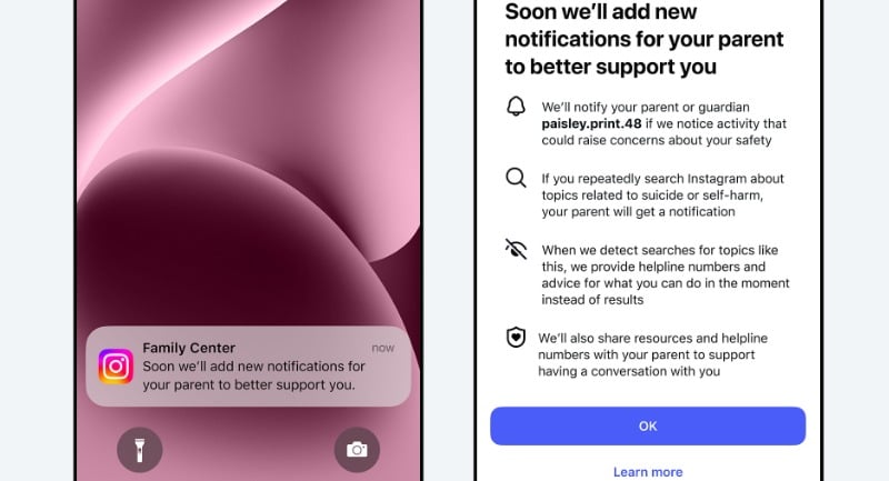 Meta's new self harm alerts