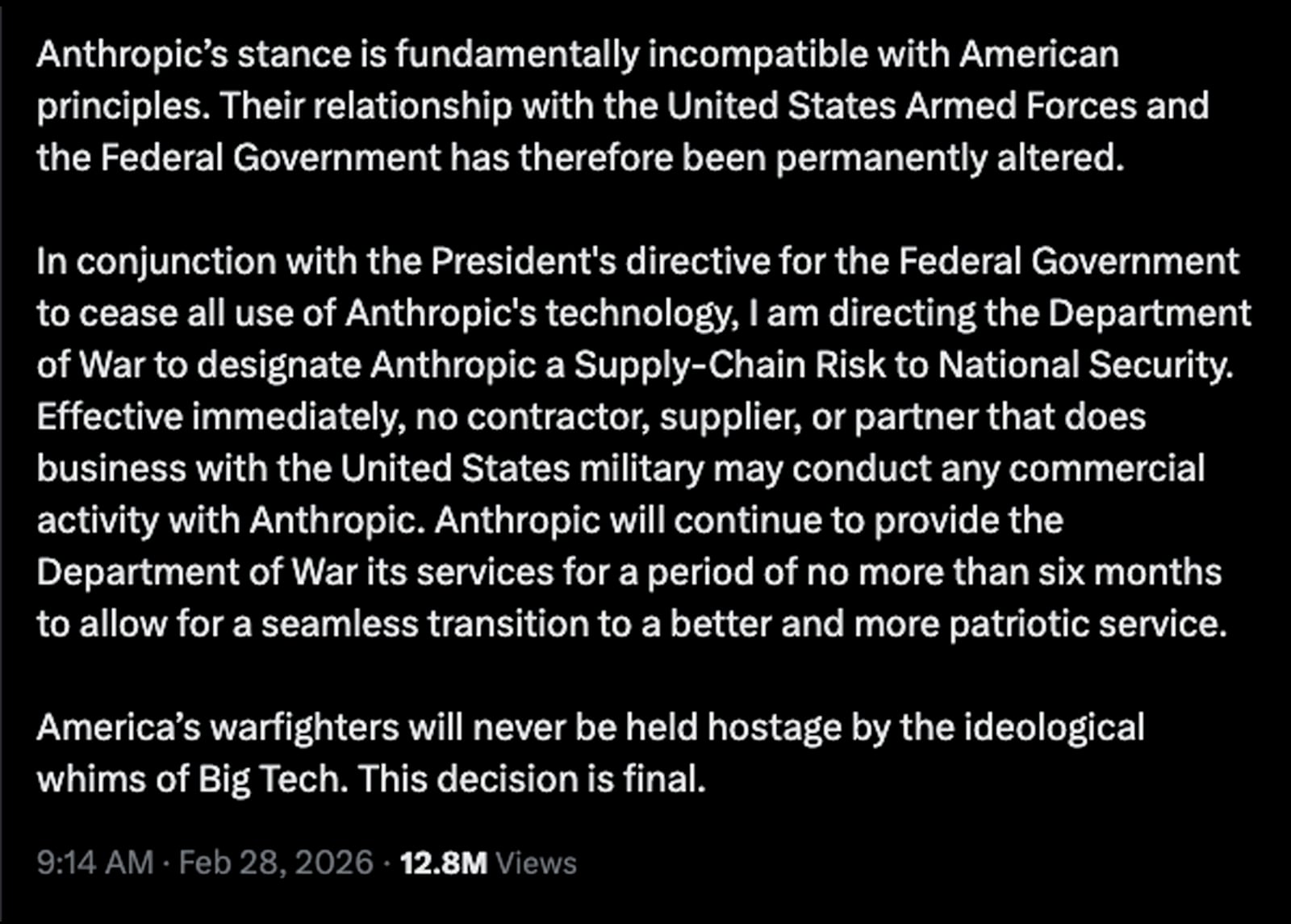 Anthropic supply chain risk