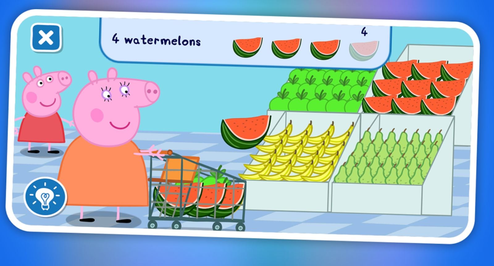 A still from Netflix's Peppa Pig game.