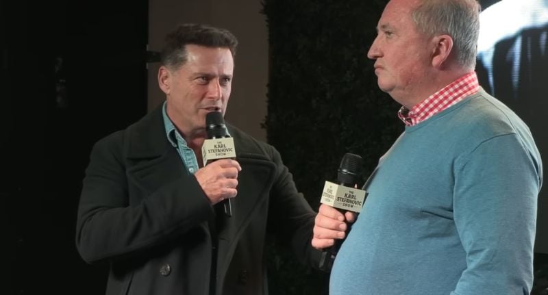 Karl Stefanovic and Barnaby Joyce