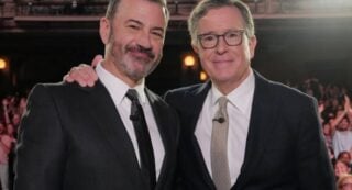 Jimmy Kimmel and Stephen Colbert