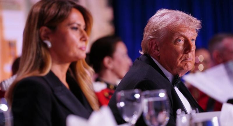 Melania and Donald Trump.