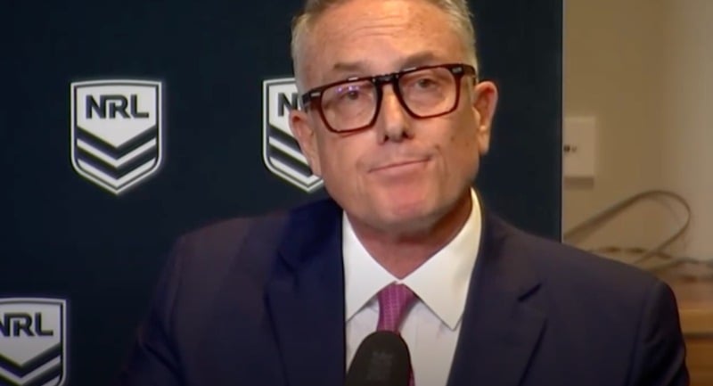 Foxtel Group CEO Patrick Delany at today's press conference.