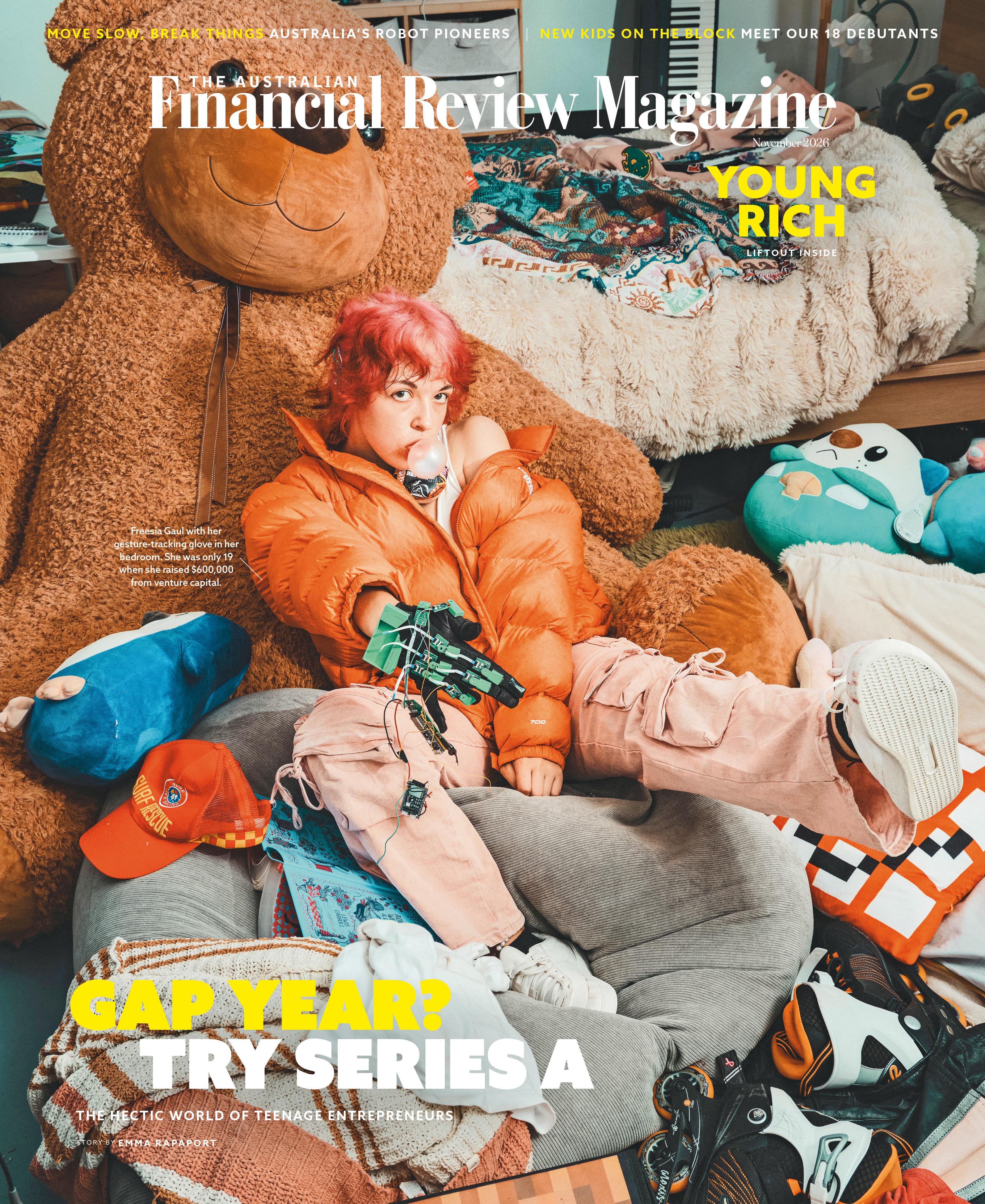 AFR Magazine Cover Teen Spirit Venture Capital Feature Freesia Gaul