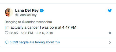 Lana Del Rey Cancer