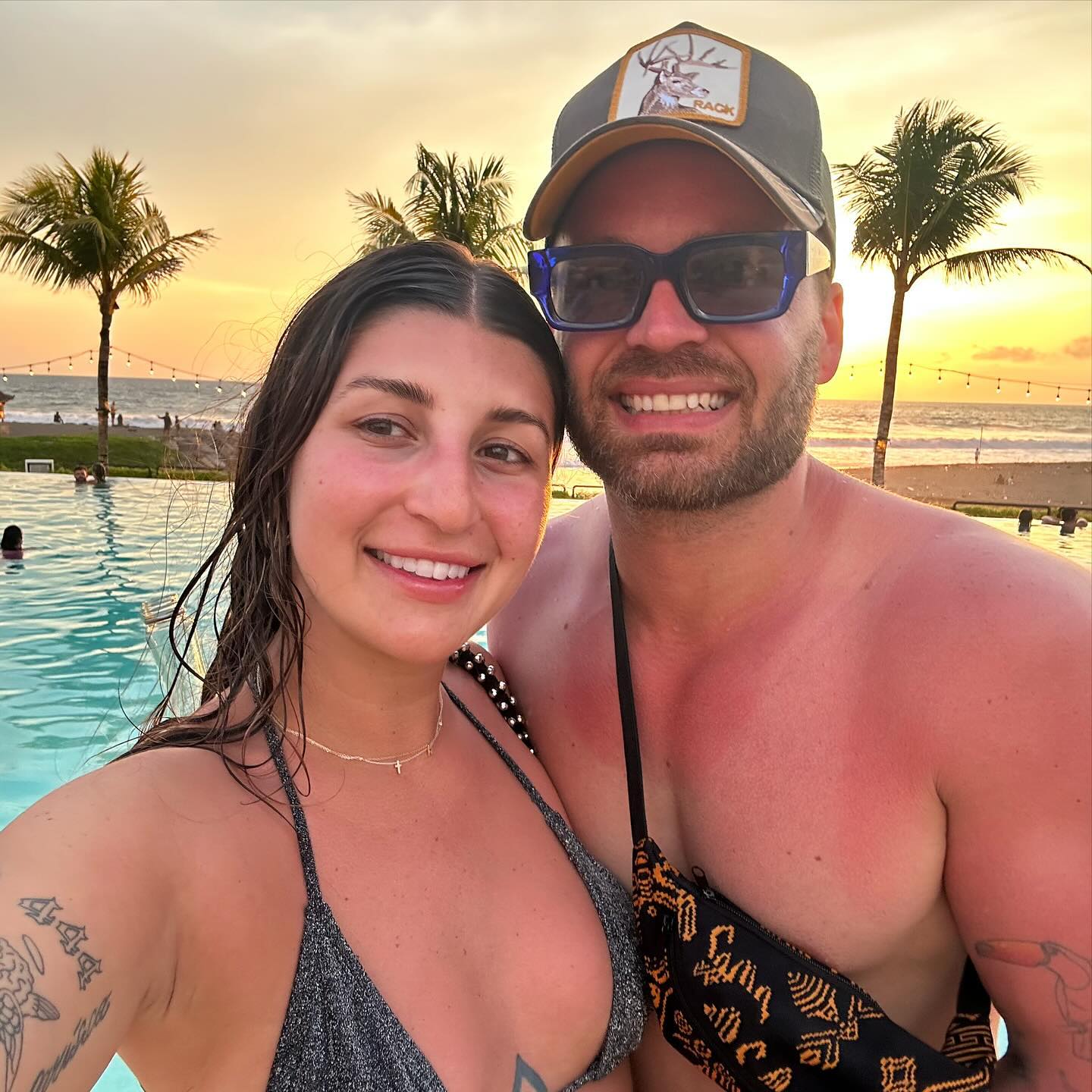 MAFS' Claire Nomarhas and Pat Calleja at the beach