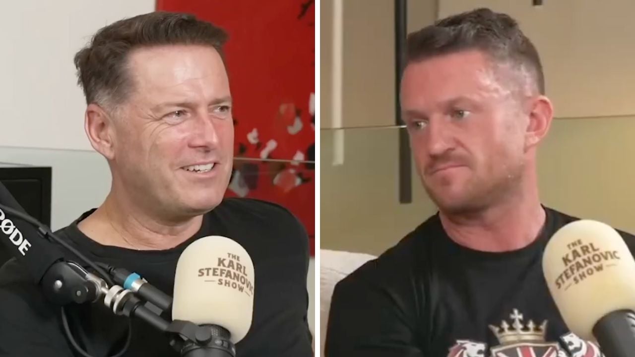 Karl Stefanovic and Tommy Robinson