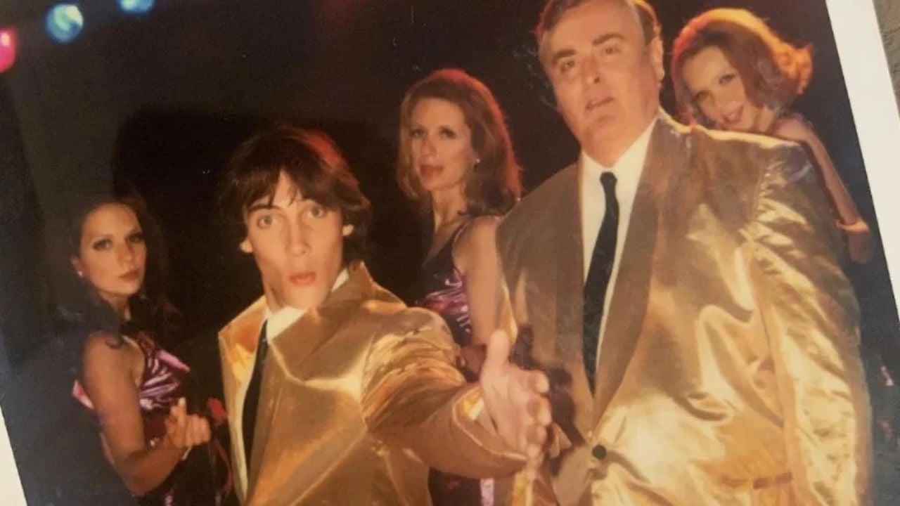 The author, back row far right, with the cast of ‘Always Greener’