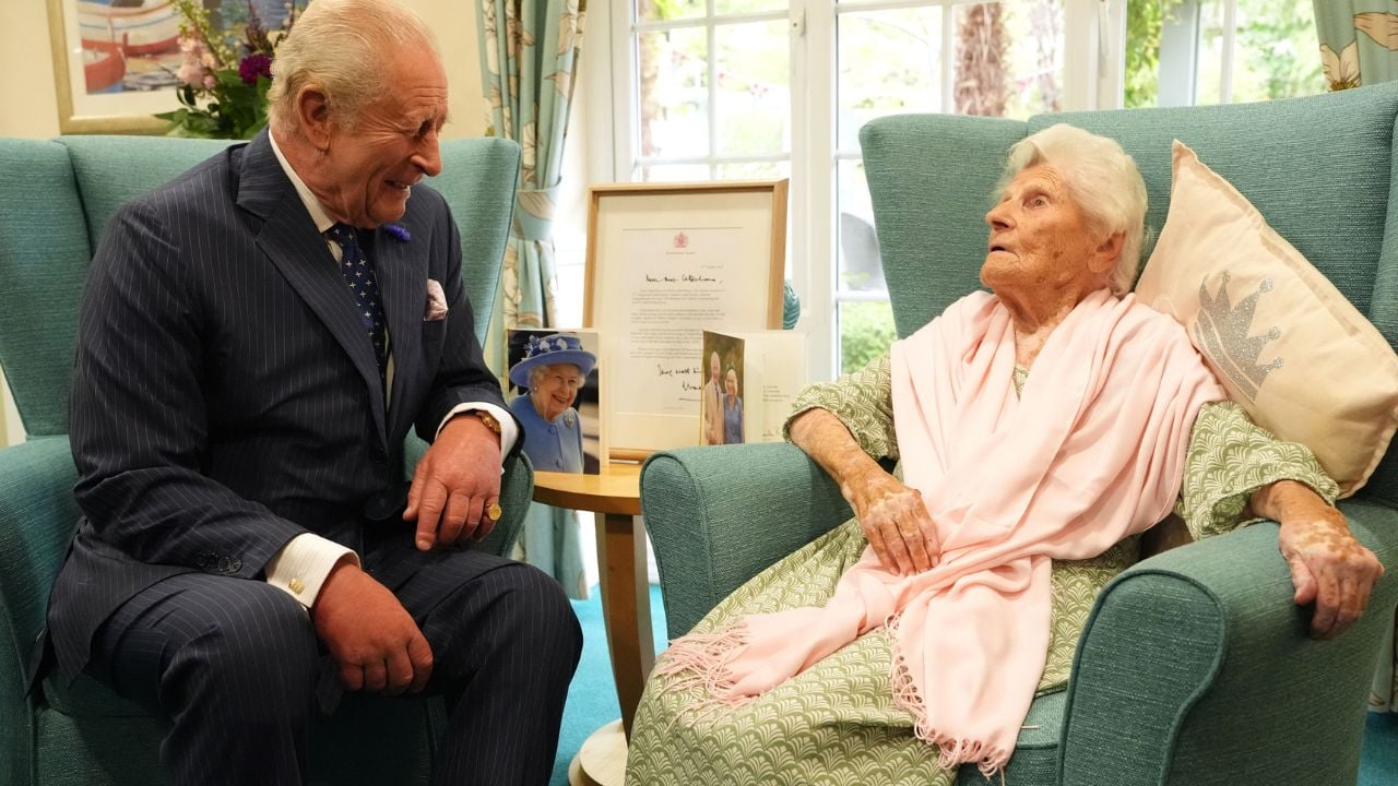 Ethel Caterham met King Charles in 2025. (Credit: Getty)