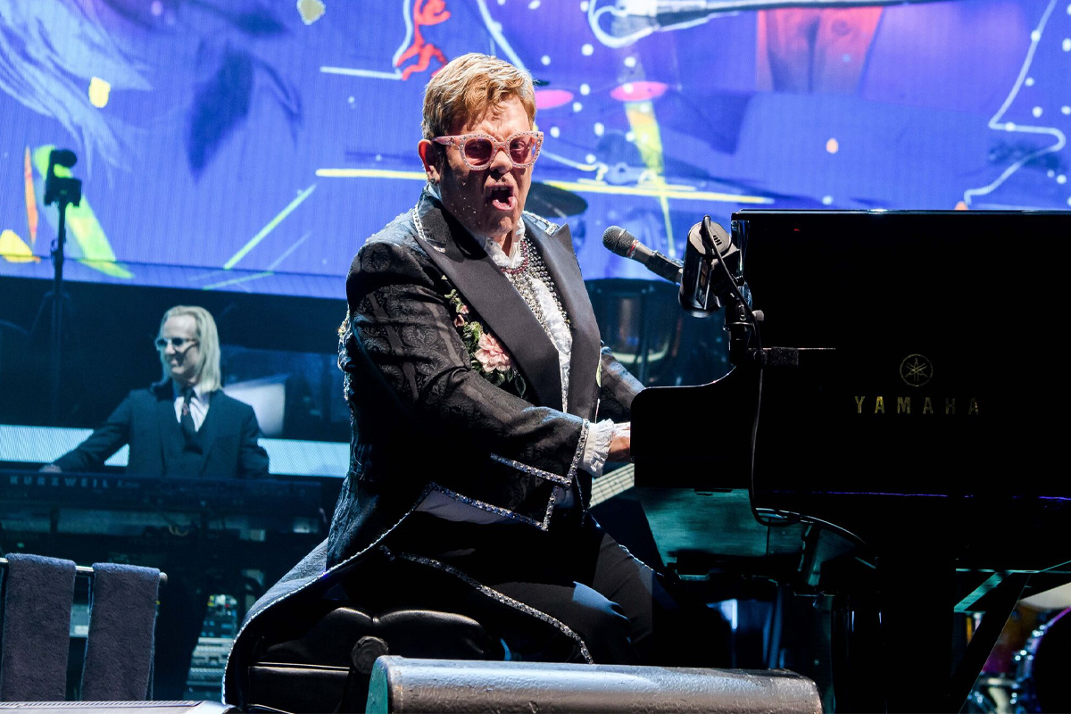 Image of Elton John performing in Sydney