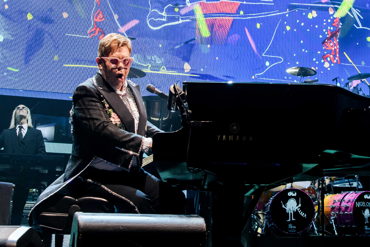 Image of Elton John performing in Sydney.