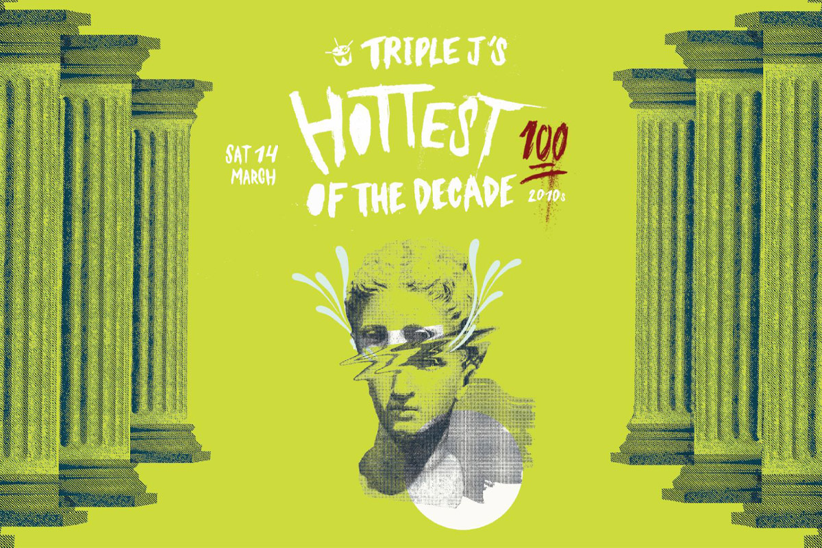 Promotional artwork for the upcoming Hottest 100 countdown from triple j
