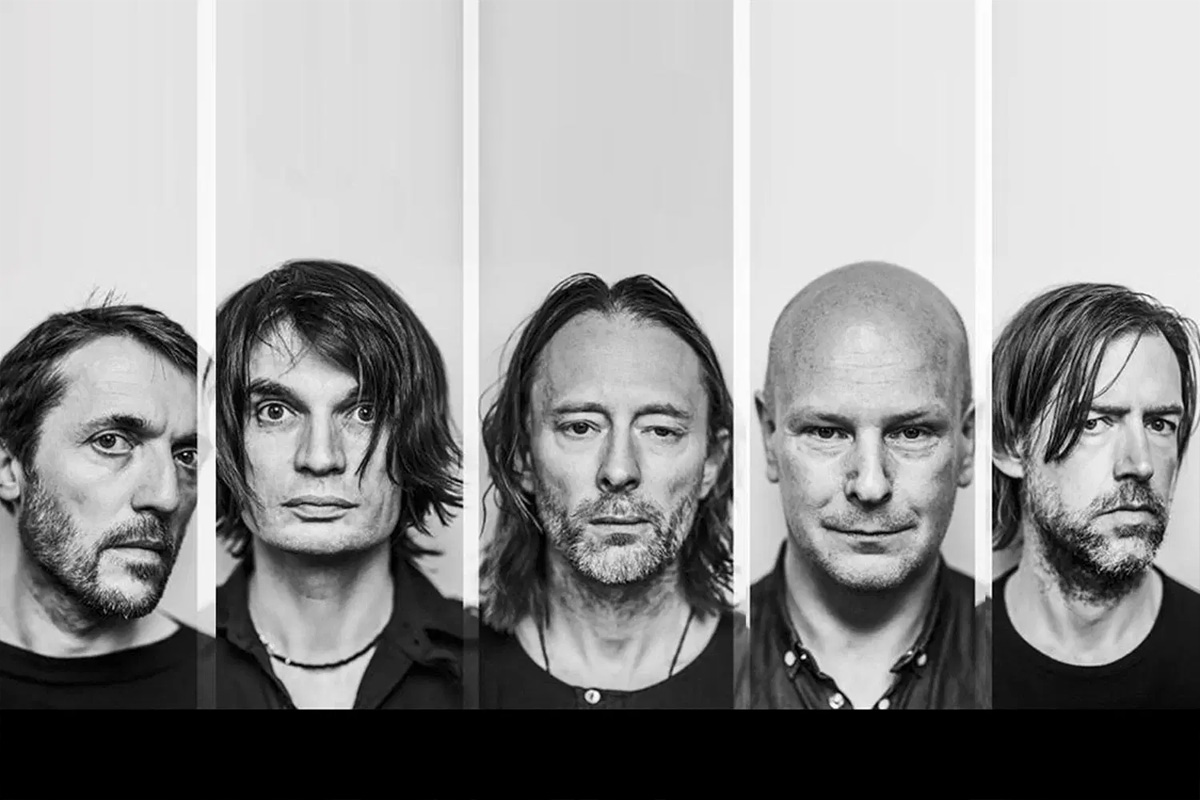 Image of English rock outfit Radiohead, whose music has crossed paths with gaming