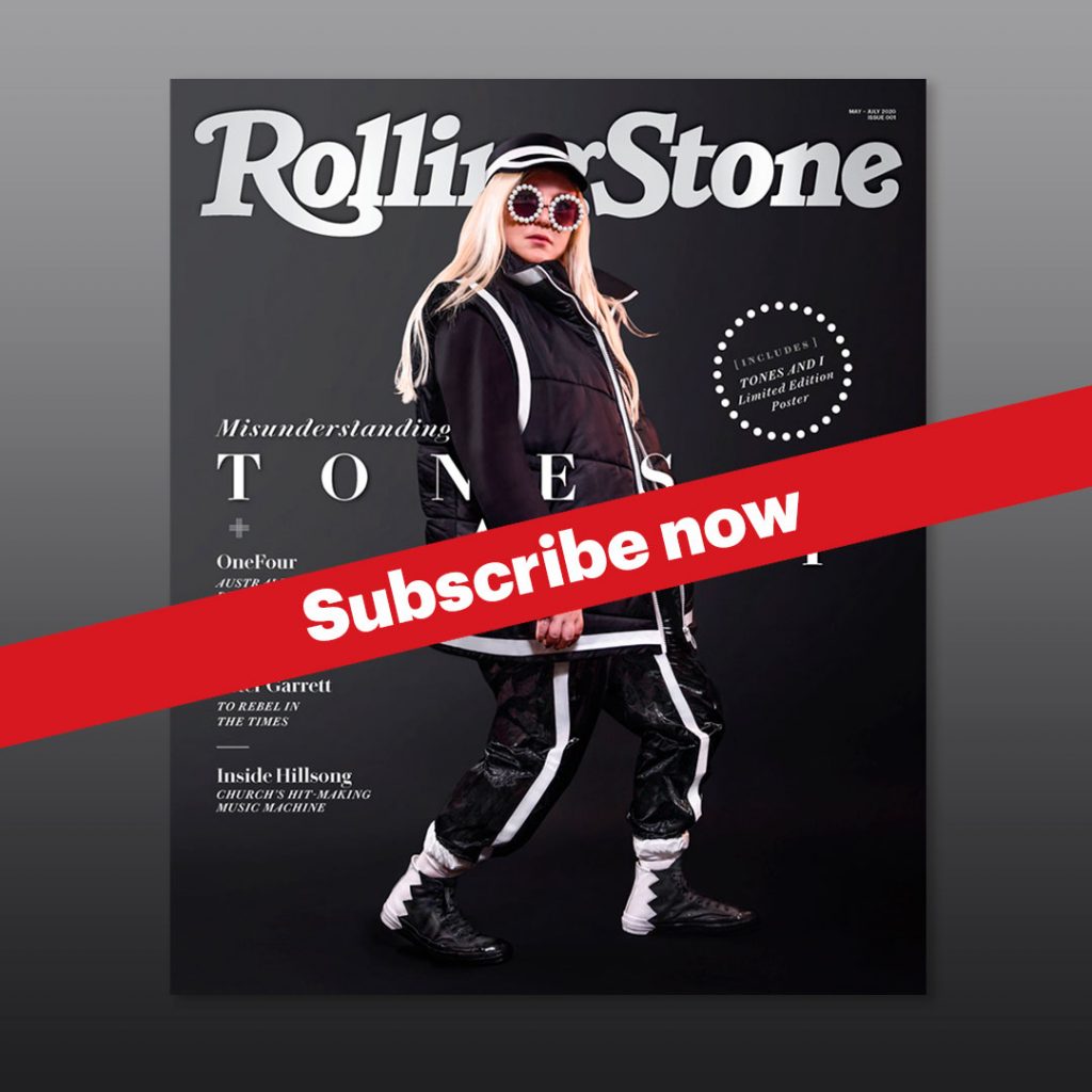 Image of the first issue of Rolling Stone Australia