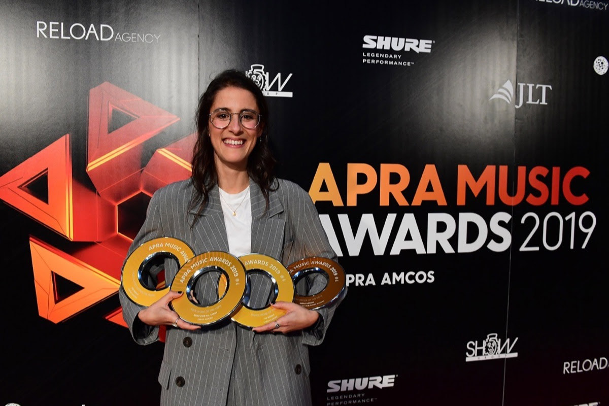 Image of Sarah Aarons at the 2019 APRA Music Awards
