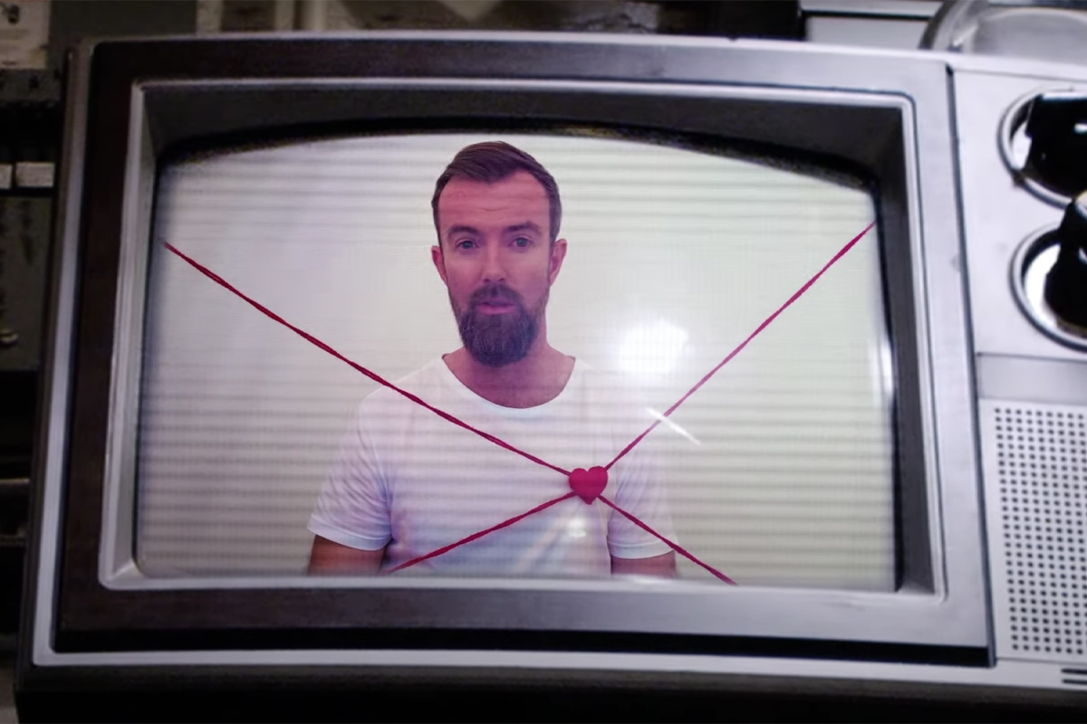 Screenshot of the clip for "Dive" by Birds Of Tokyo