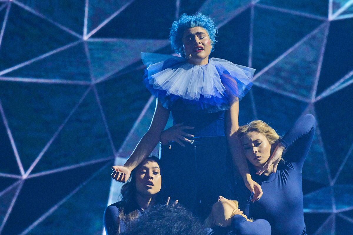 Image of Montaigne's performance on 'Eurovision - Australia Decides'