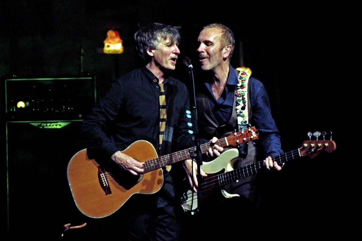 Image of Crowded House performing live