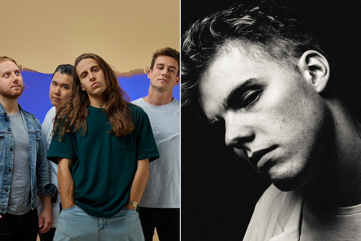 2 panel image of Slowly Slowly and Fergus James, who have joined the Isol-Aid festival lineup