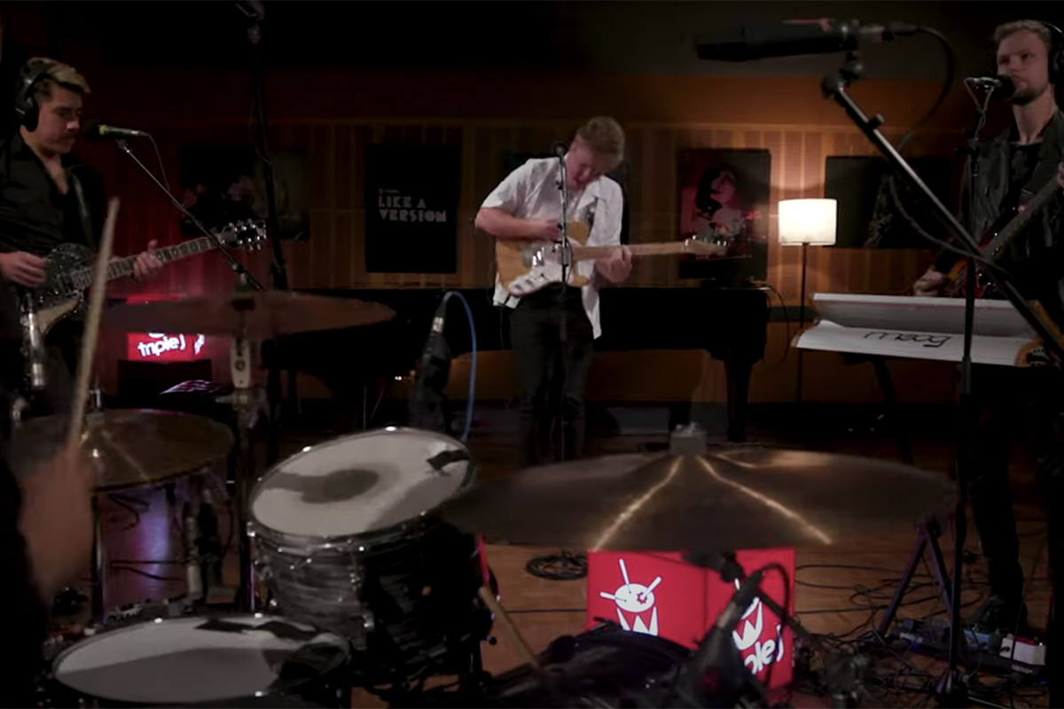 Fergus James performing for triple j's Like a Version
