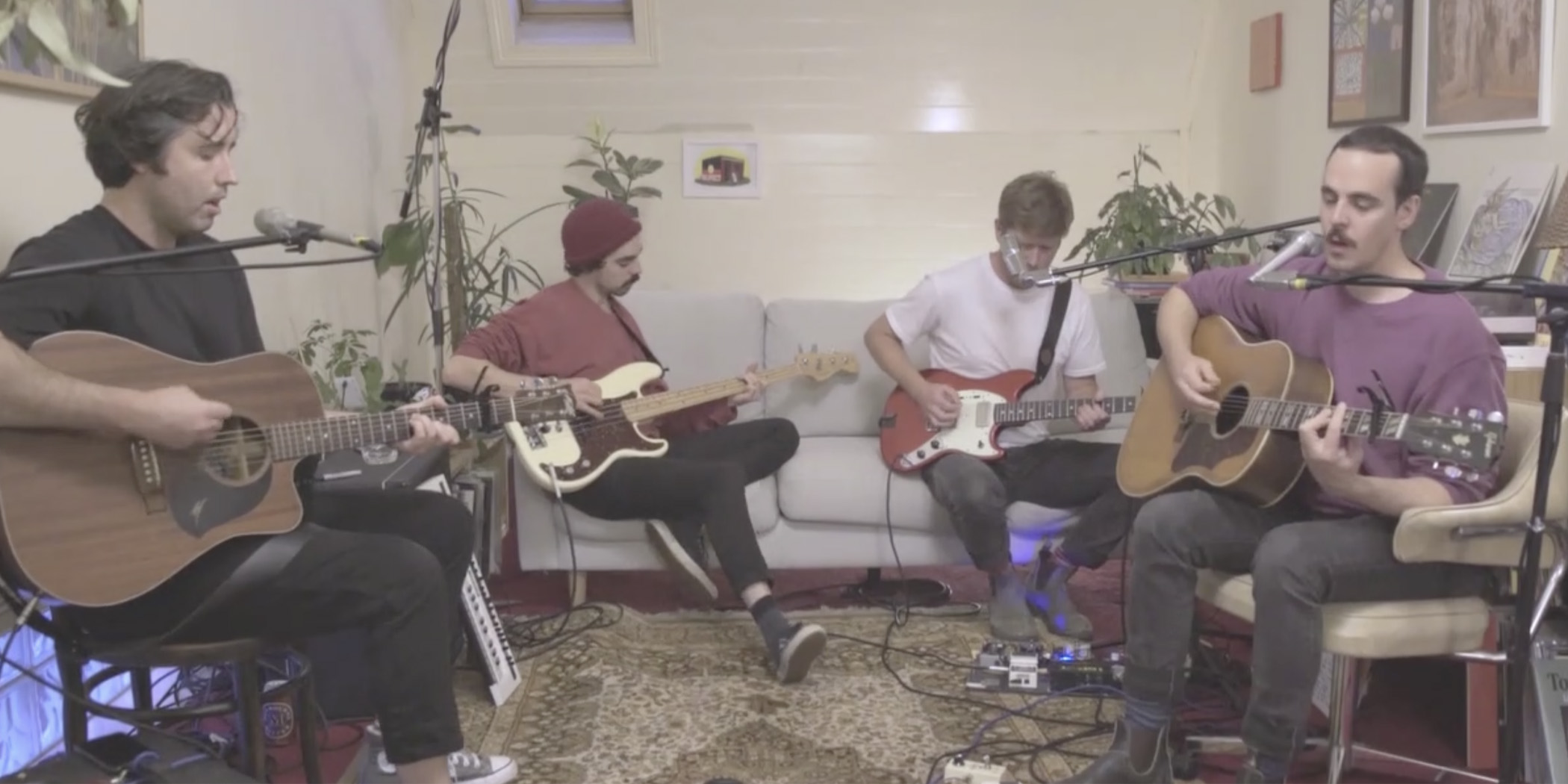 Rolling Blackouts Coastal Fever performing for Rolling Stone's 'In My Room' series