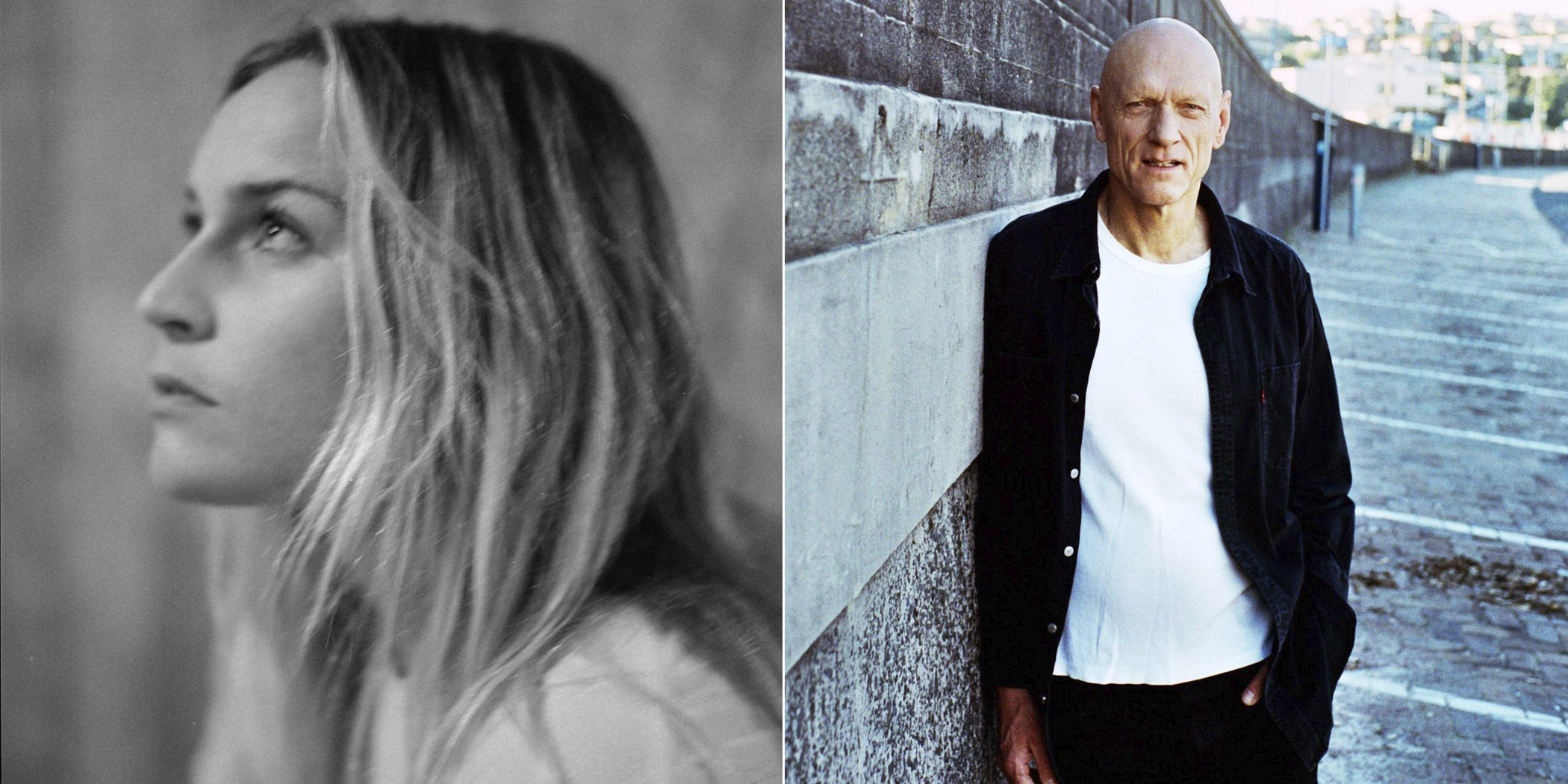2 panel image of Jack River and Peter Garrett