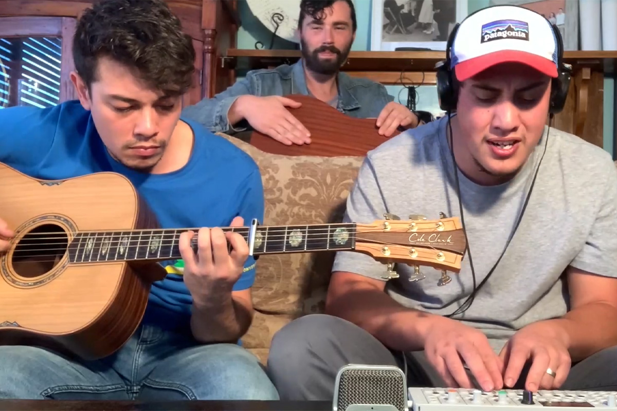 Image of Woodlock performing for Rolling Stone's 'In My Room' series