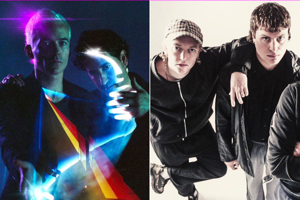 2 panel image of The Avalanches and DMA'S