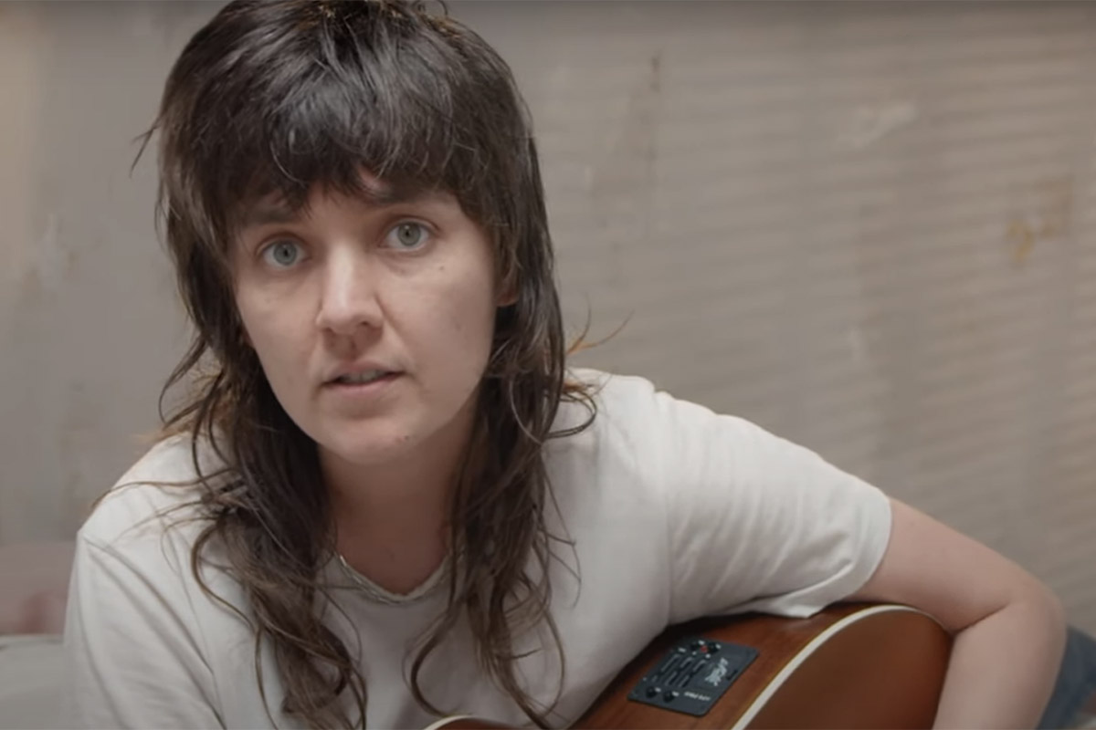 Screenshot of Courtney Barnett covering Kev Carmody's "Just For You"