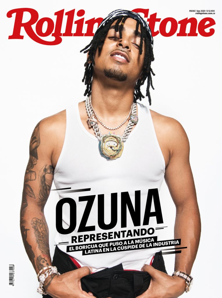 Ozuna on the cover of 'Rolling Stone Colombia'