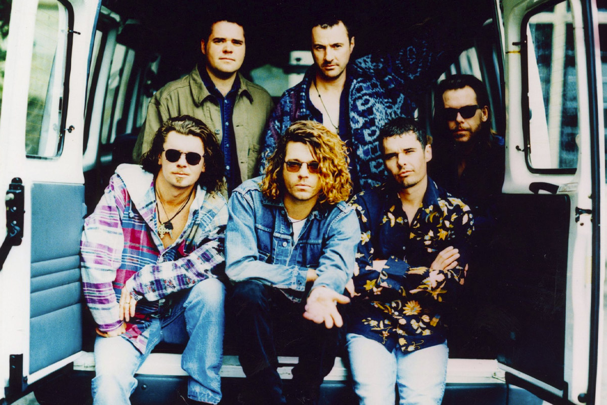 Image of the classic INXS lineup