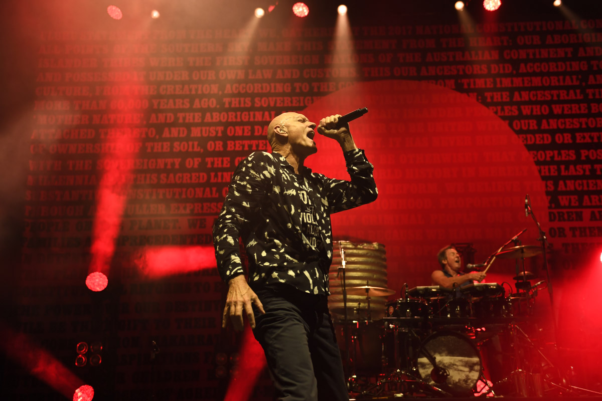 Image of Midnight Oil performing live