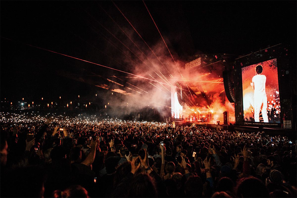 Image of Childish Gambino performing at the 2018 edition of Splendour in The Grass