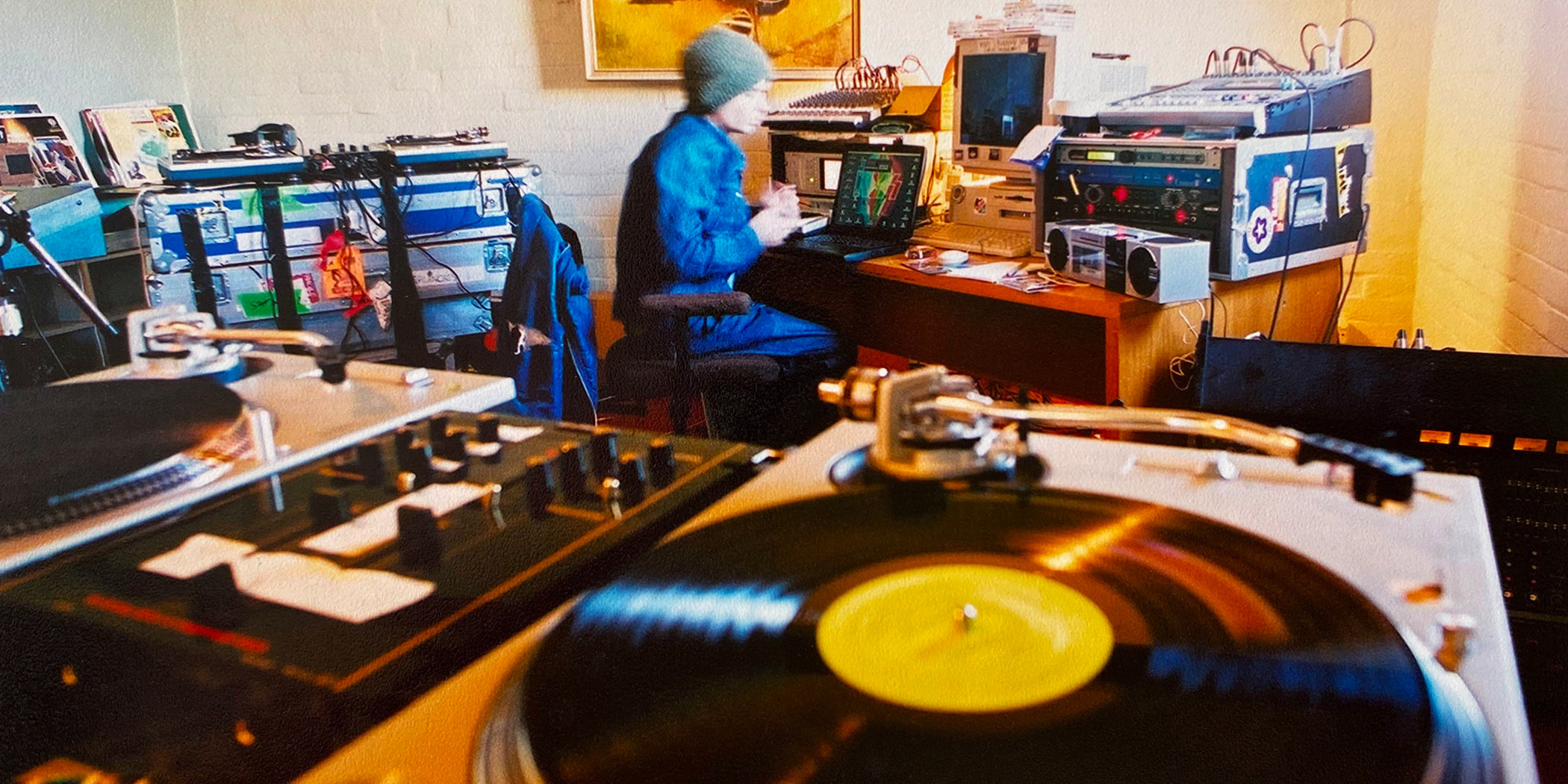 Image of The Avalanches' Robbie Chater during the creation of 'Since I Left You'