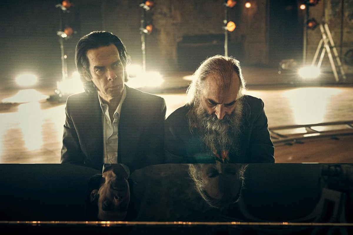 Nick Cave & Warren Ellis in a screenshot from 'This Much I Know to Be True'