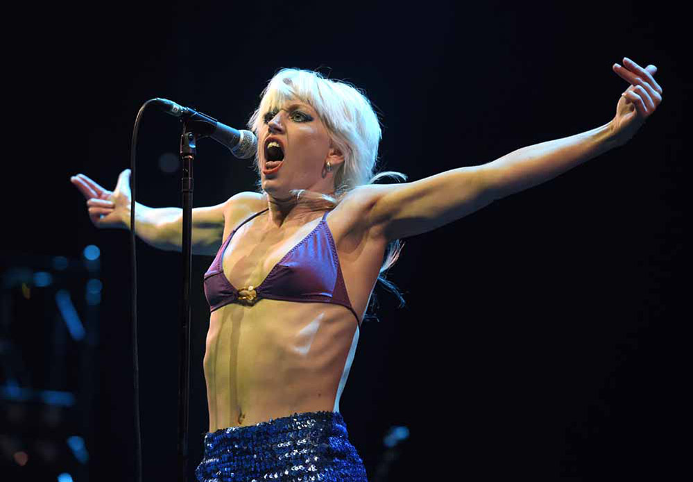 Amyl and the Sniffers lead singer Amy Taylor