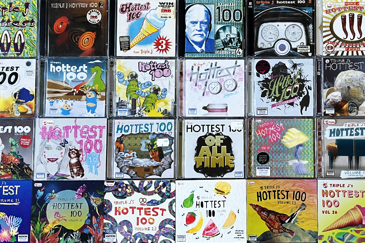 Selection of triple j's Hottest 100 compilation CDs